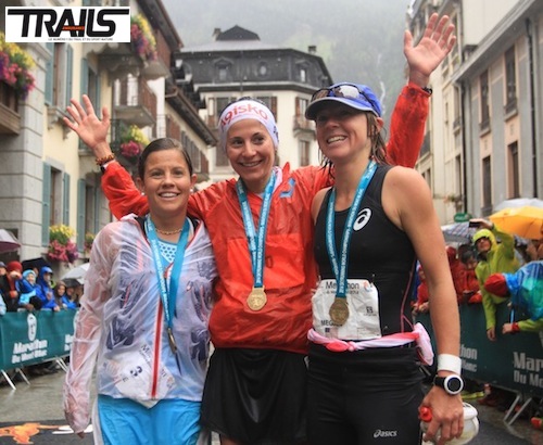 Podium dames Marathon du Mont-Blanc 2014