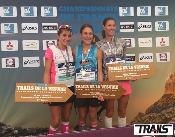 Championnat de France de Trail 2016 - podium dames