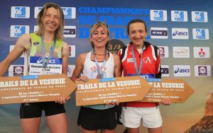 Podium femmes, championnat de France de Trail long 2016