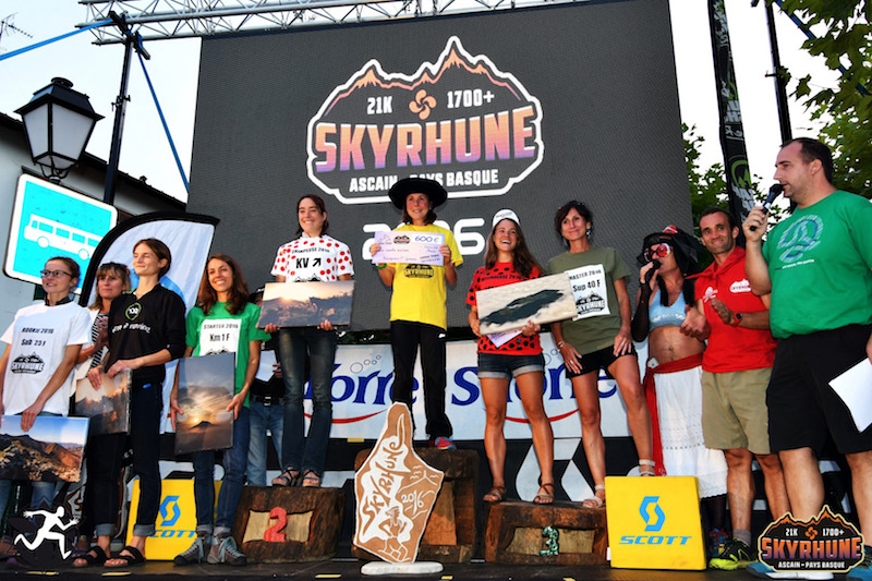Skyrhune 2016 - podiums femmes