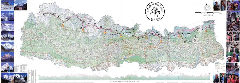 Great Himal Race 2017 - carte