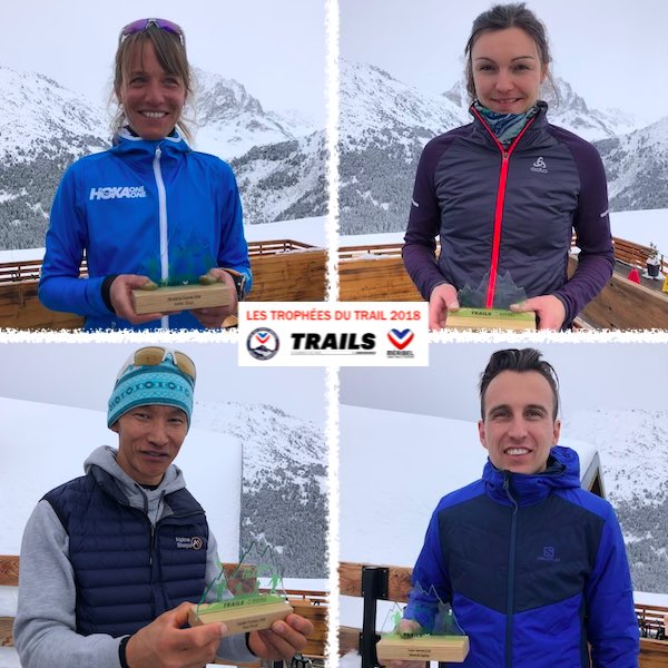 TROPHÉES DU TRAIL 2018 - LES LAURÉATS - Audrey Tanguy, Claire Mougel, Sébastien Spehler et Dawa Sherpa