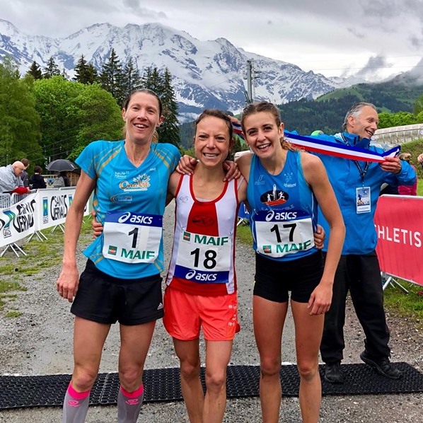 Podium dames Championnat de France de course en montagne 2019