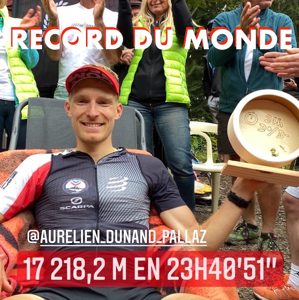 Record du monde de dénivelé par Aurelien Dunand Pallaz